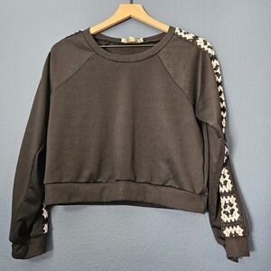 Rebellion -‎ Crochet Style Sweatshirt